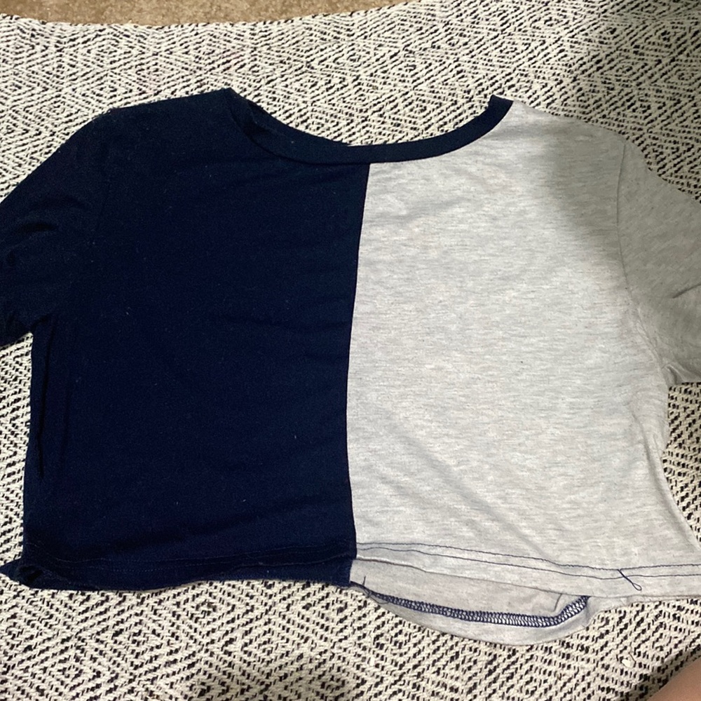 Two sided cute crop top. Worn but still in good condition. size small.